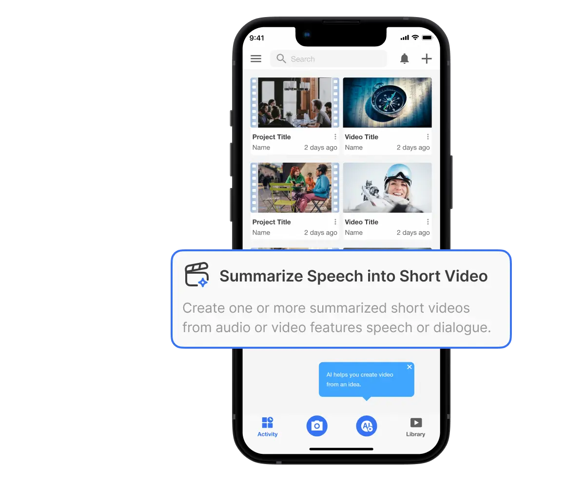 Visla AI short video creator using Private Stock and branding tools to make personalized short videos for social media.